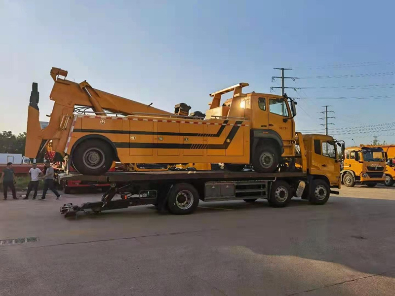 國六東風天錦小三軸一拖二清障車
