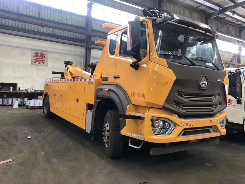 國(guó)六重汽豪沃新款16噸一拖一拖吊聯(lián)體清障車(chē)